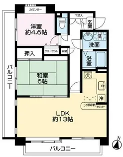 ザ・ルネサンスヒルズI【2階】の間取り