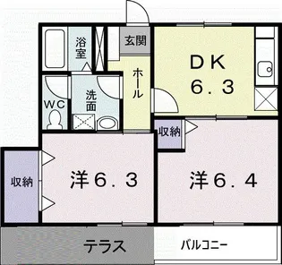 香川県高松市国分寺町新居【アパート】の間取り