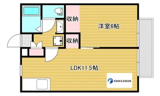 1LDKの間取り画像