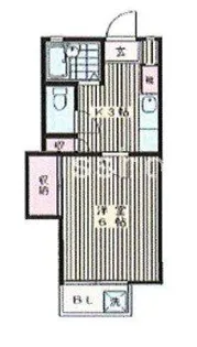 東京都小金井市本町3【アパート】の間取り