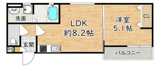 大阪府大阪市淀川区加島4【アパート】の間取り