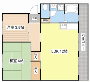 南井ハイツ【2階】の間取り