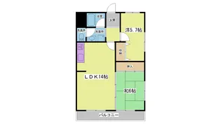サンロイヤル清水【3階】の間取り
