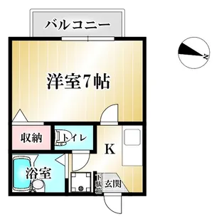 タウンハイツF【2階】の間取り