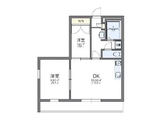 レオパレス嵐山【3階】の間取り