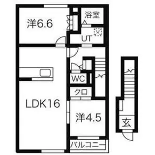 プロシード【1階】の間取り