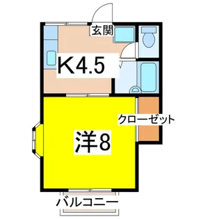 アプローズ東太田【1階】の間取り