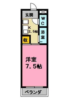スカイレジデンス【7階】の間取り
