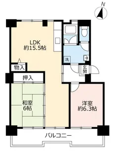 UR千代が丘【7階】の間取り