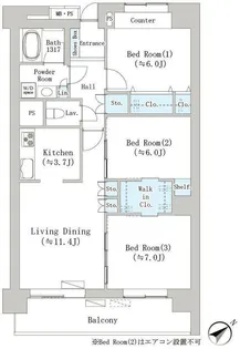 東京都文京区千石1【マンション】の間取り