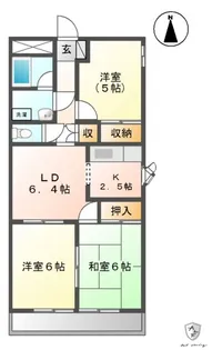 ピアアルティア【2階】の間取り
