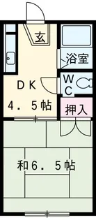 青木荘【2階】の間取り