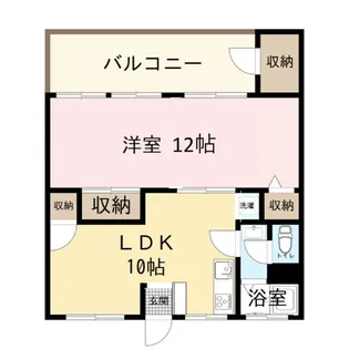 マンション カイゼル【4階】の間取り