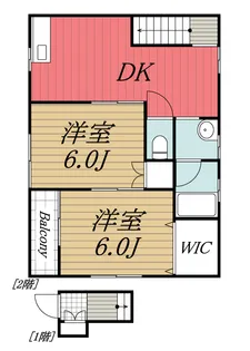 千葉県成田市囲護台2【アパート】の間取り