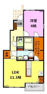 茨城県結城市大字結城【アパート】の間取り