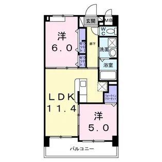 ローズ ライン【1階】の間取り