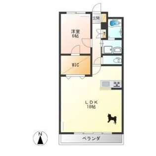 アロマテラス【1階】の間取り