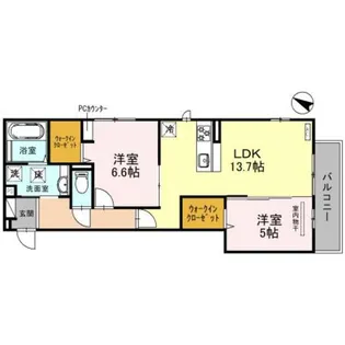 raffinato金剛【2階】の間取り