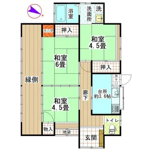 神奈川県足柄下郡湯河原町宮下【一戸建】の間取り