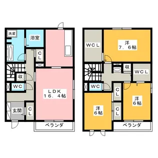 静岡県駿東郡長泉町中土狩【一戸建】の間取り