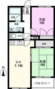 メゾンカスタム【2階】の間取り