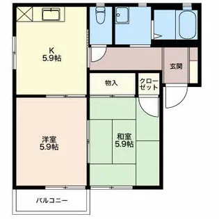 メゾン コンフォール【2階】の間取り
