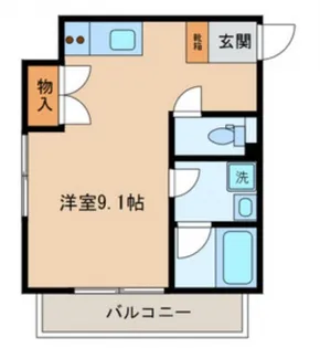 エムフラット【1階】の間取り