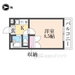 レオパレスナカノ【1階】の間取り