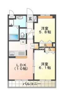 埼玉県志木市下宗岡1【マンション】の間取り