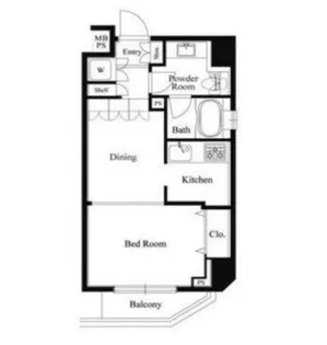 ブライズ西五反田【5階】の間取り