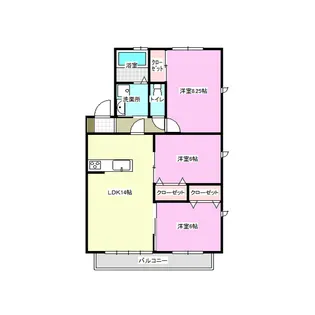 3LDKの間取り画像