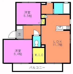 メゾン・シャルムM【2階】の間取り