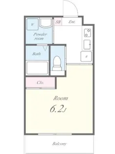 東京都品川区荏原6【マンション】の間取り
