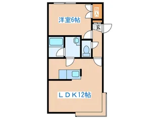ヴェルエア-山の手【2階】の間取り