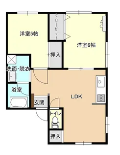 シティハイムサニー【1階】の間取り