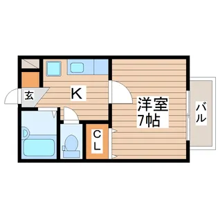 アルテア長町南【2階】の間取り