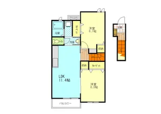 ヴィラーレ【2階】の間取り