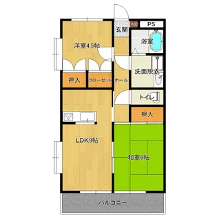 リバーサイドMII【2階】の間取り