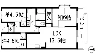 エスポワールK15【5階】の間取り