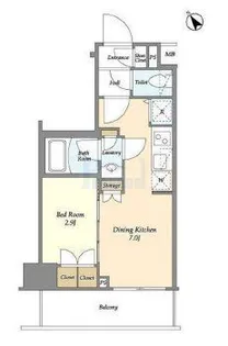 ディームス駒込【10階】の間取り