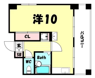 シャトゥソフィア【8階】の間取り