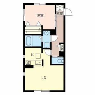 エンカーサ宝殿A【1階】の間取り