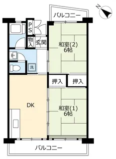 UR所沢パークタウン並木通り【8階】の間取り