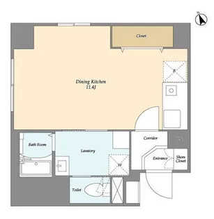 ISM東中野【6階】の間取り