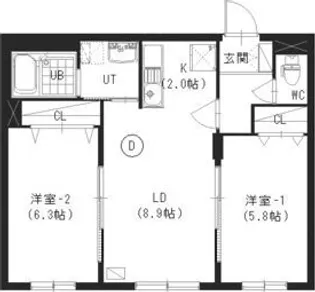 ワイズ白石【3階】の間取り