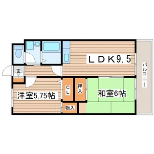 クリスタルテラス【2階】の間取り