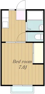 コーポ若草【1階】の間取り