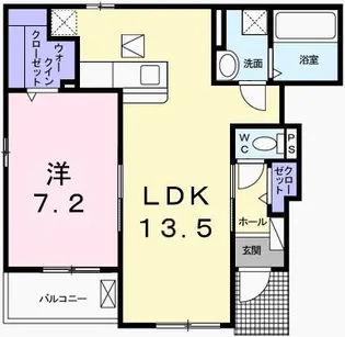 ポーシェガーデン4【1階】の間取り