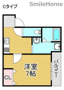 フジパレス住吉遠里小野II番館【2階】の間取り