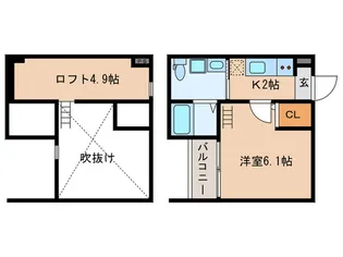 アルファ・I【1階】の間取り